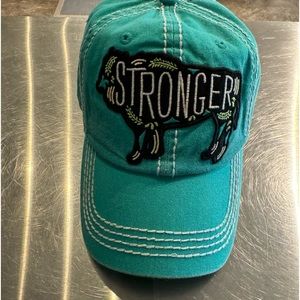 Ladies turquoise blue cap